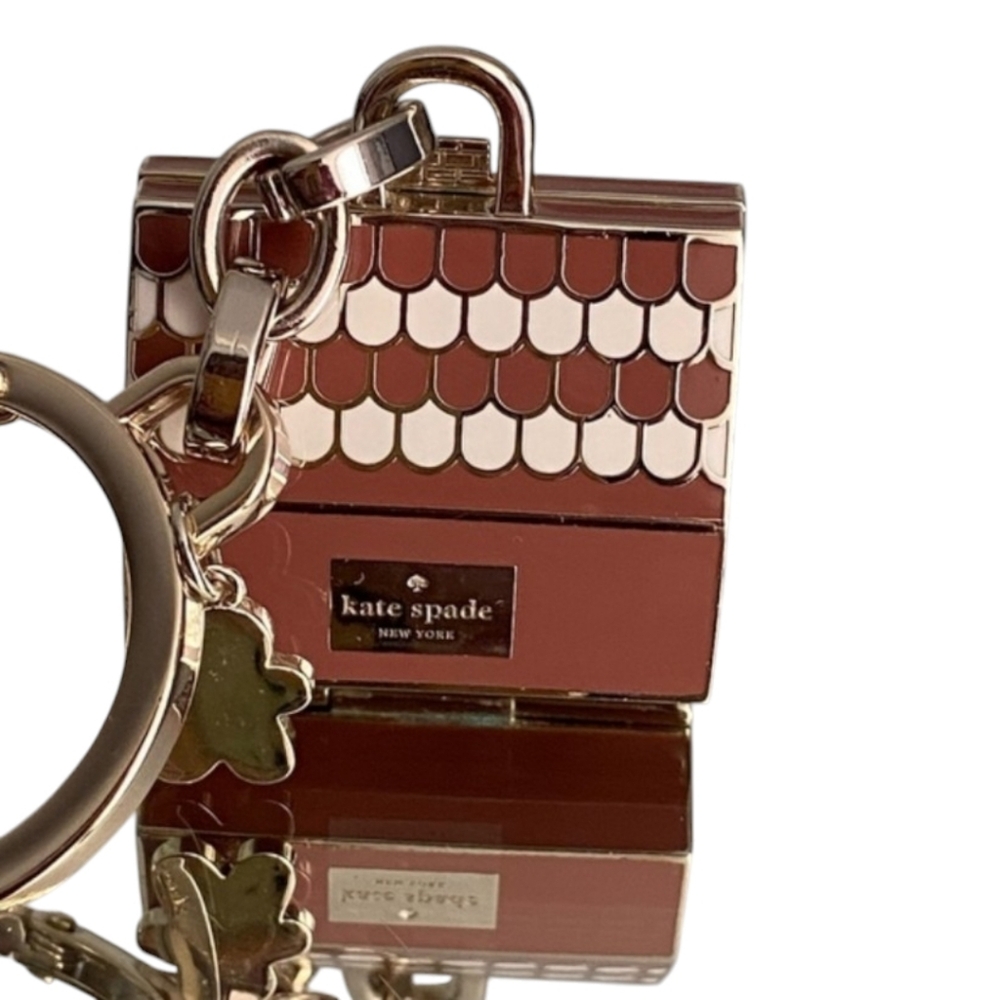 NEW Kate Spade ♠️ Gingerbread House Keychain Bag Charm Fob 3D Novelty Gift - Picture 3 of 9
